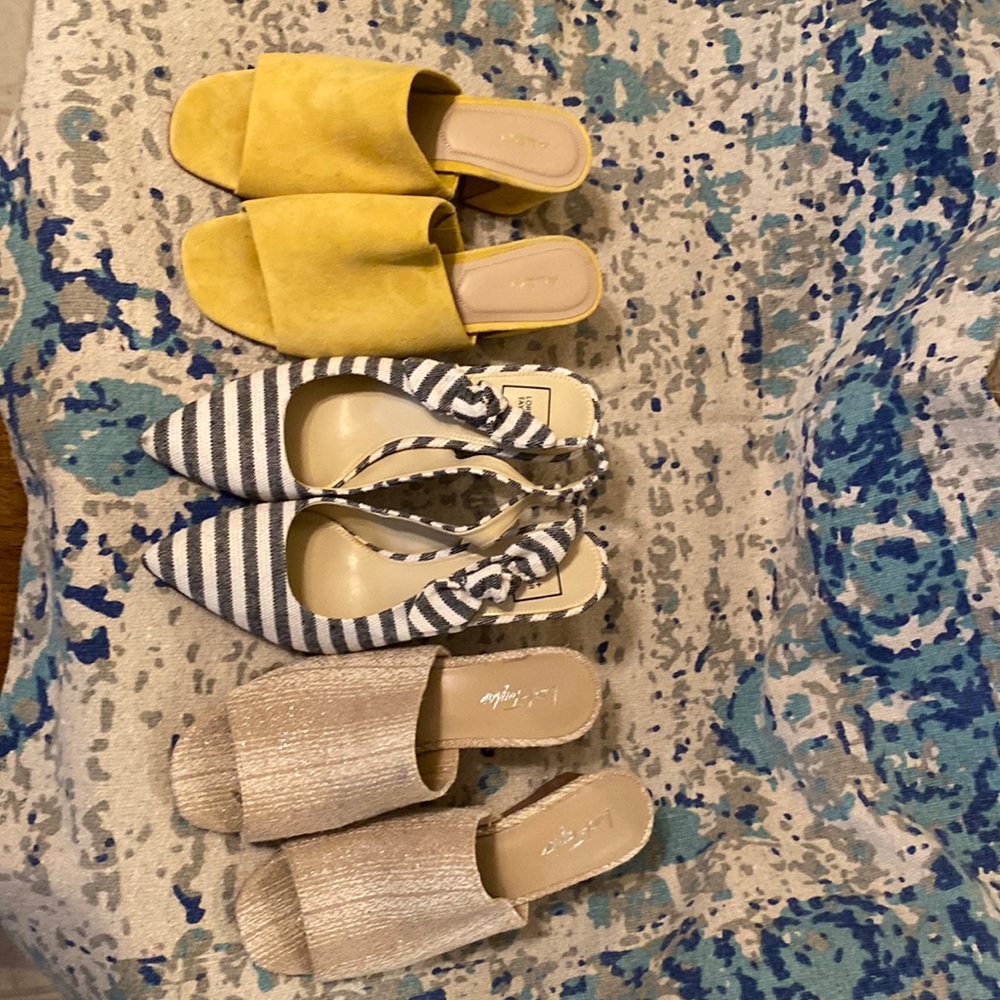 Three pair of shoes very good condition